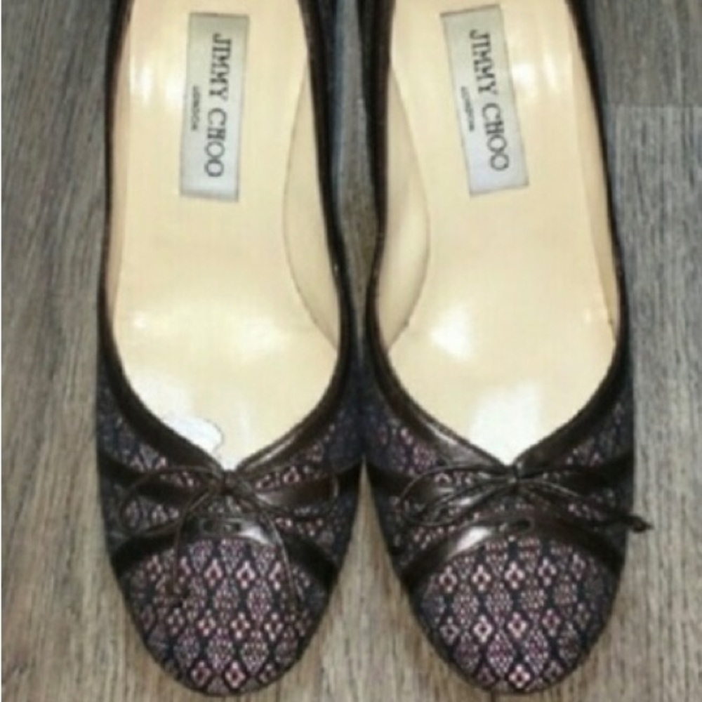 Jimmy Choo Juniper Tweed Pumps w/box & dustbag, 39